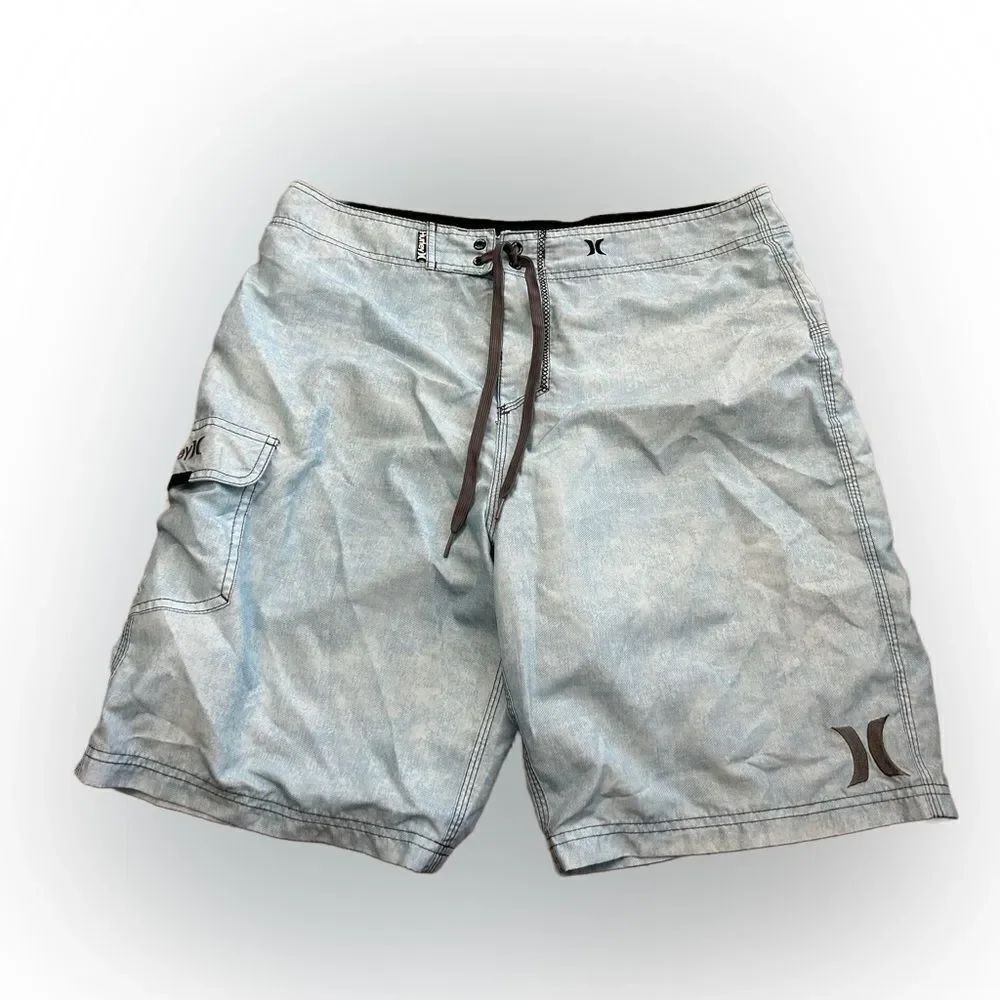 Hurley Light Blue Swim Trunks